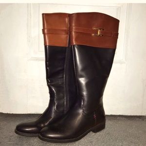 TOMMY HILFIGER TWO-TONE BOOTS‎
